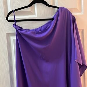 Purple One Shoulder Dress